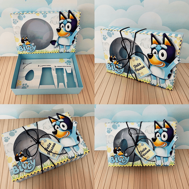 Combo Arquivo de Corte Caixa Mini Confeiteiro Menino Páscoa  6