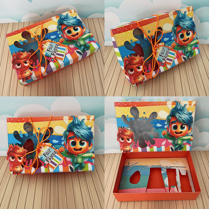 Combo Arquivo de Corte Caixa Mini Confeiteiro Menino Páscoa  8