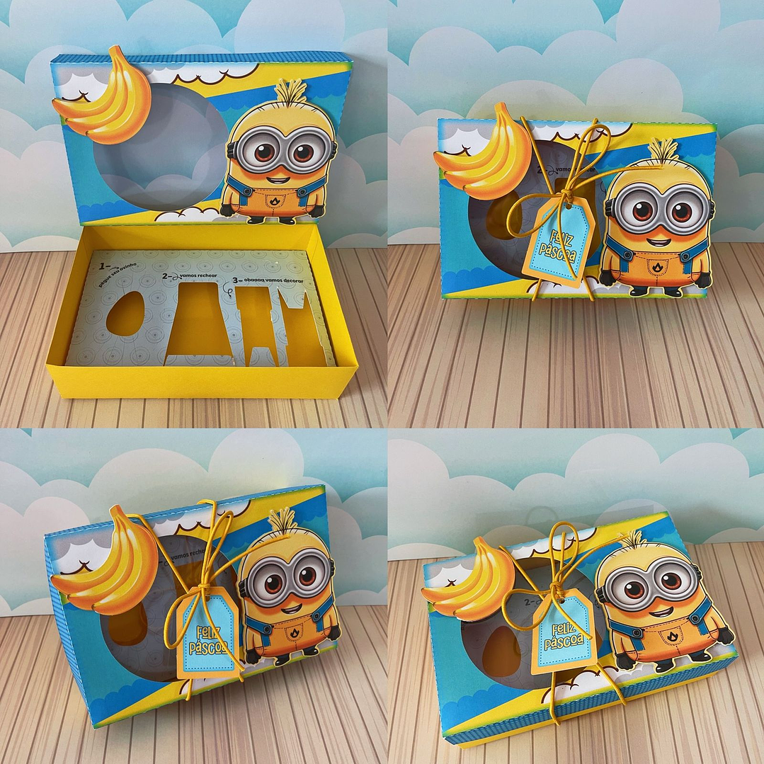 Combo Arquivo de Corte Caixa Mini Confeiteiro Menino Páscoa  9