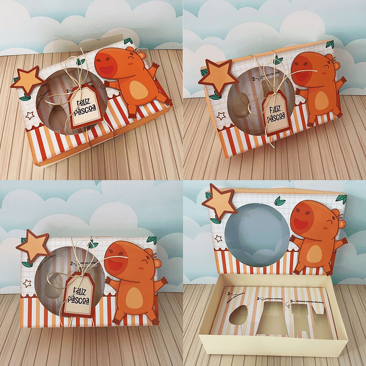 Combo Arquivo de Corte Caixa Mini Confeiteiro Menino Páscoa  10
