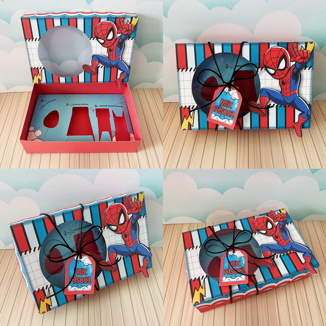 Combo Arquivo de Corte Caixa Mini Confeiteiro Menino Páscoa  13