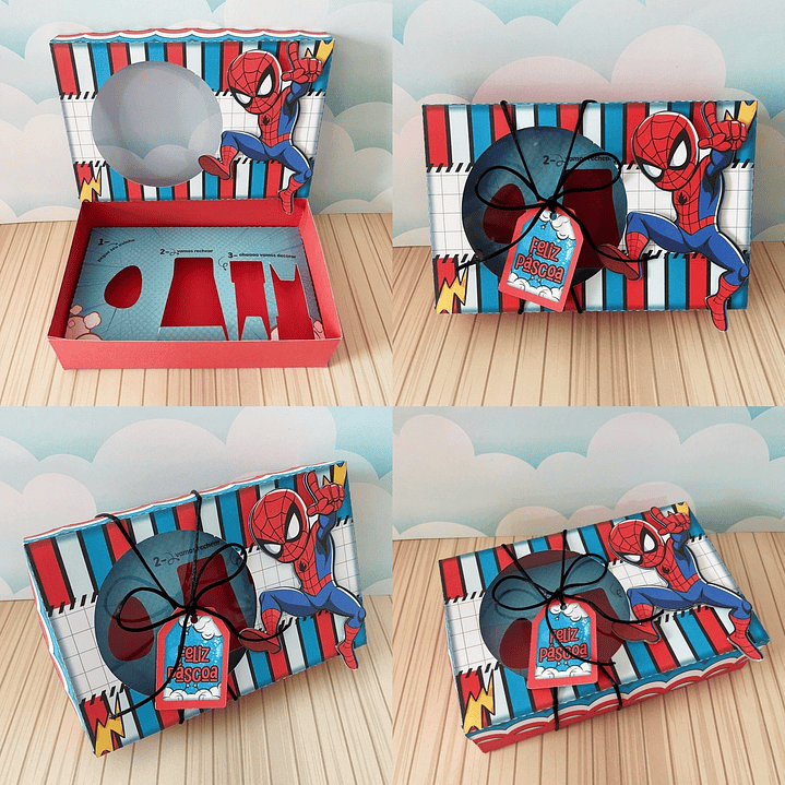 Combo Arquivo de Corte Caixa Mini Confeiteiro Menino Páscoa  13