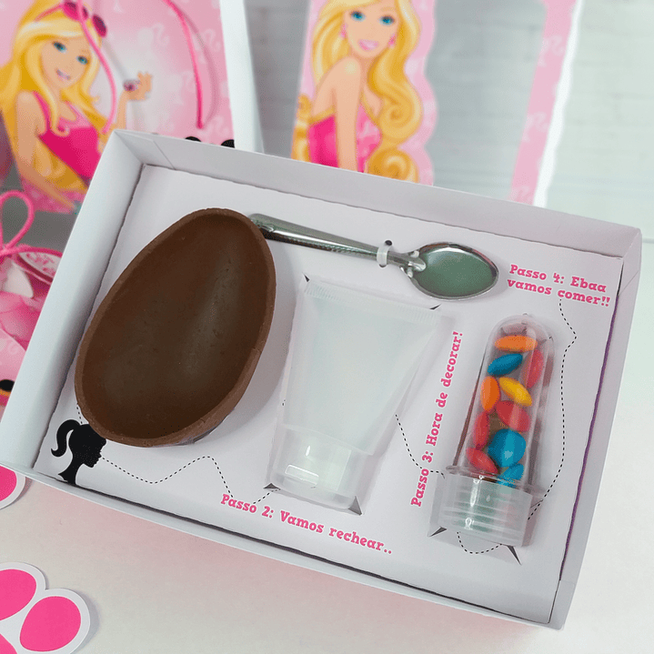 Arquivo de Corte Páscoa Barbie Caixa e Caça aos ovos  6