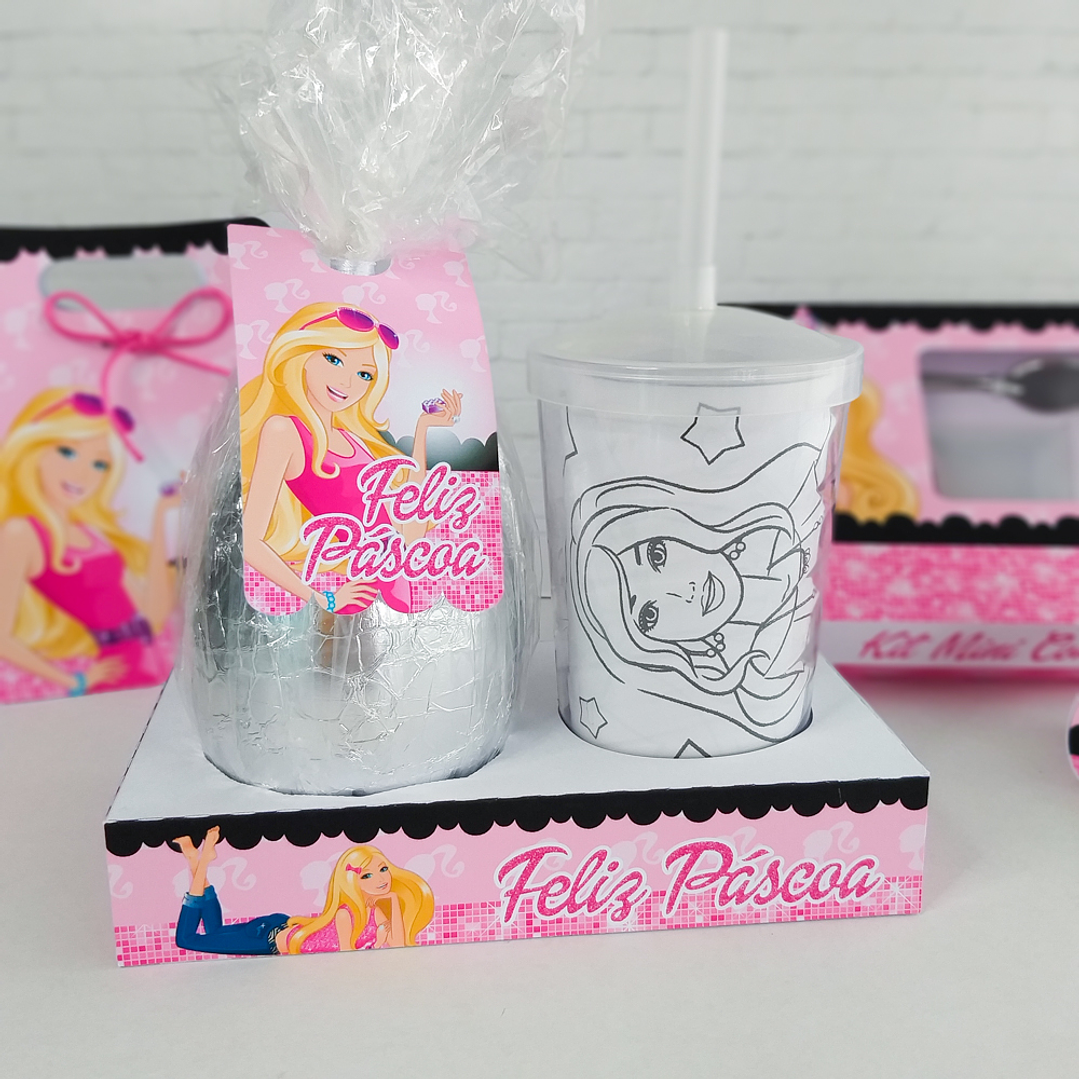 Arquivo de Corte Páscoa Barbie Caixa e Caça aos ovos  8