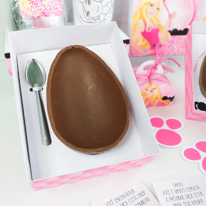 Arquivo de Corte Páscoa Barbie Caixa e Caça aos ovos  10