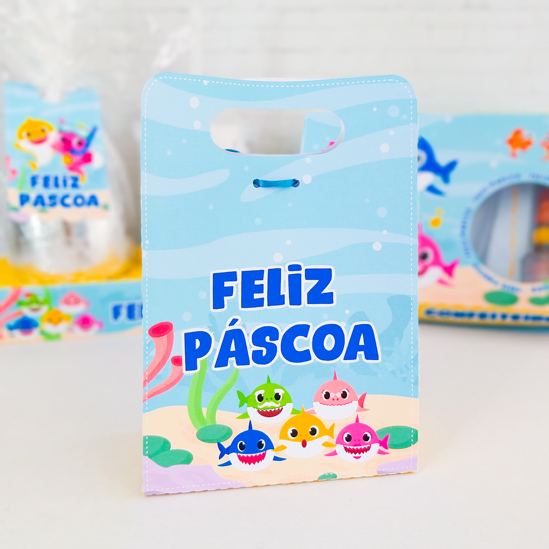 Arquivo de Corte Páscoa Baby Shark Caixas e Caça aos Ovos 2