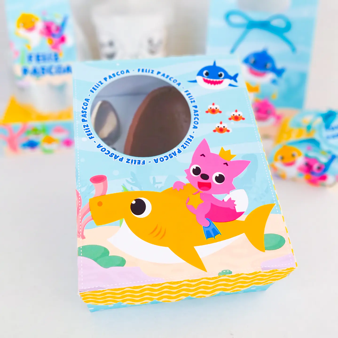 Arquivo de Corte Páscoa Baby Shark Caixas e Caça aos Ovos 4