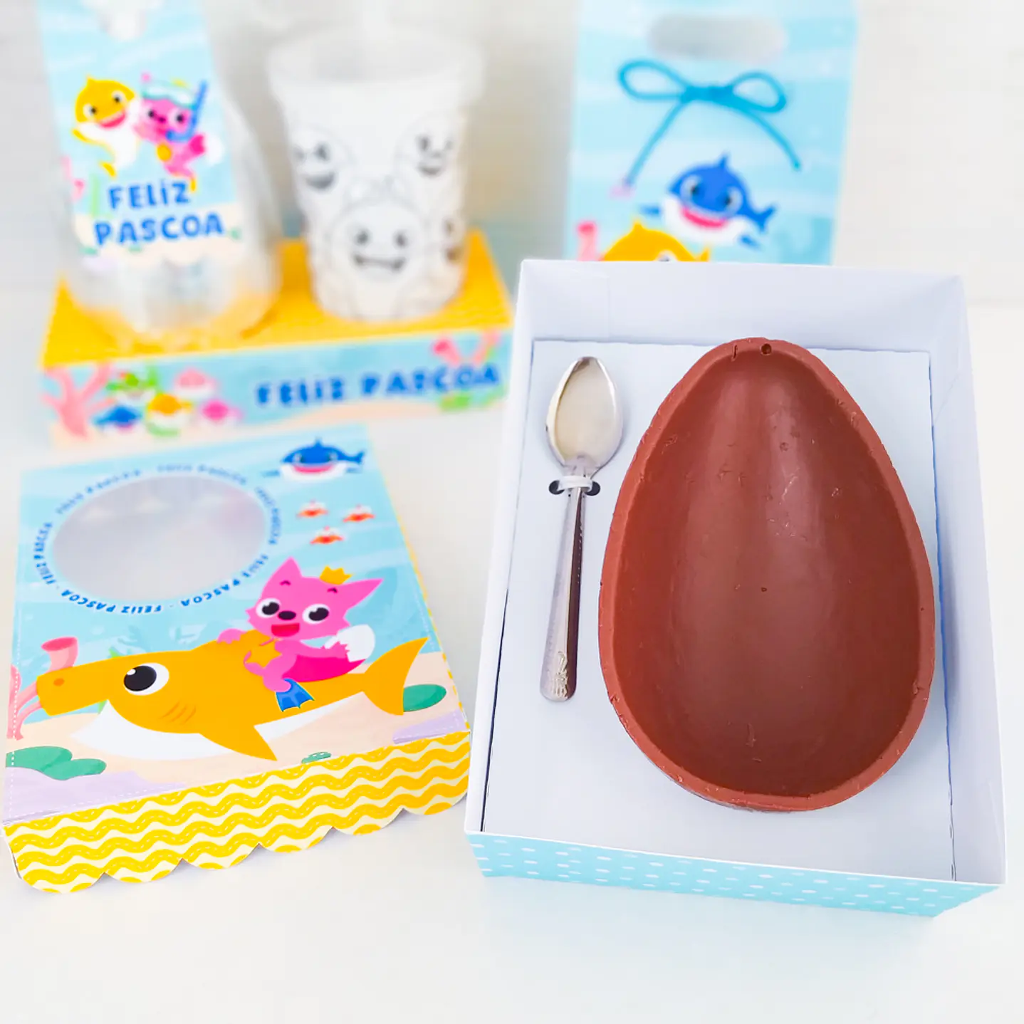 Arquivo de Corte Páscoa Baby Shark Caixas e Caça aos Ovos 6