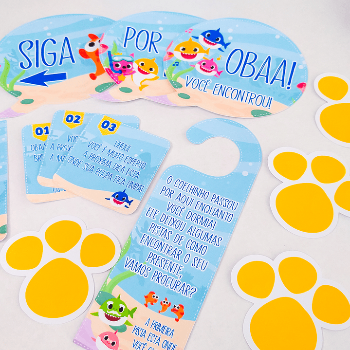 Arquivo de Corte Páscoa Baby Shark Caixas e Caça aos Ovos 13