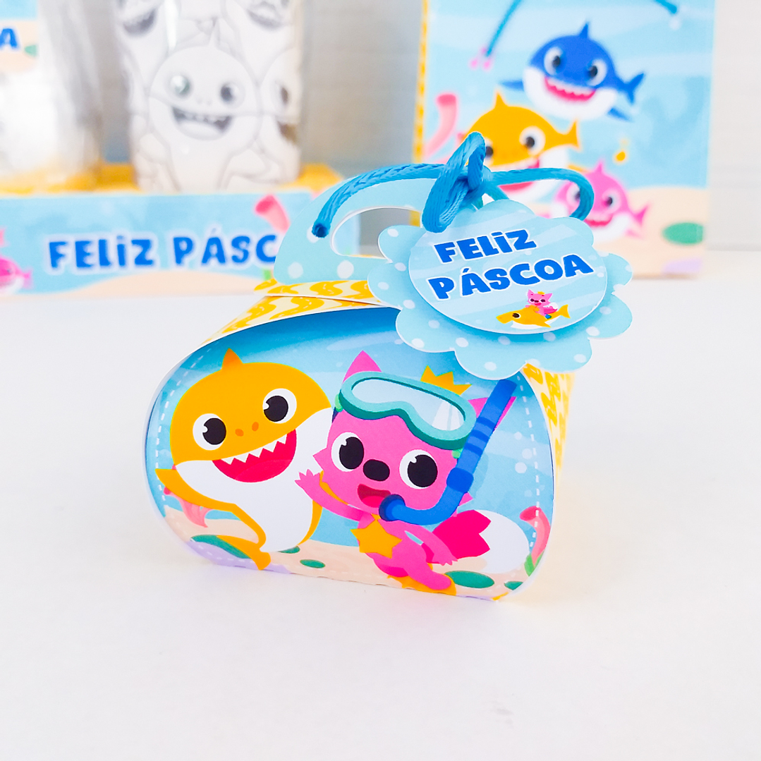 Arquivo de Corte Páscoa Baby Shark Caixas e Caça aos Ovos 14