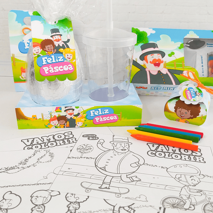Arquivo de Corte Páscoa Mundo Bita Caixas e Caça aos Ovos 4