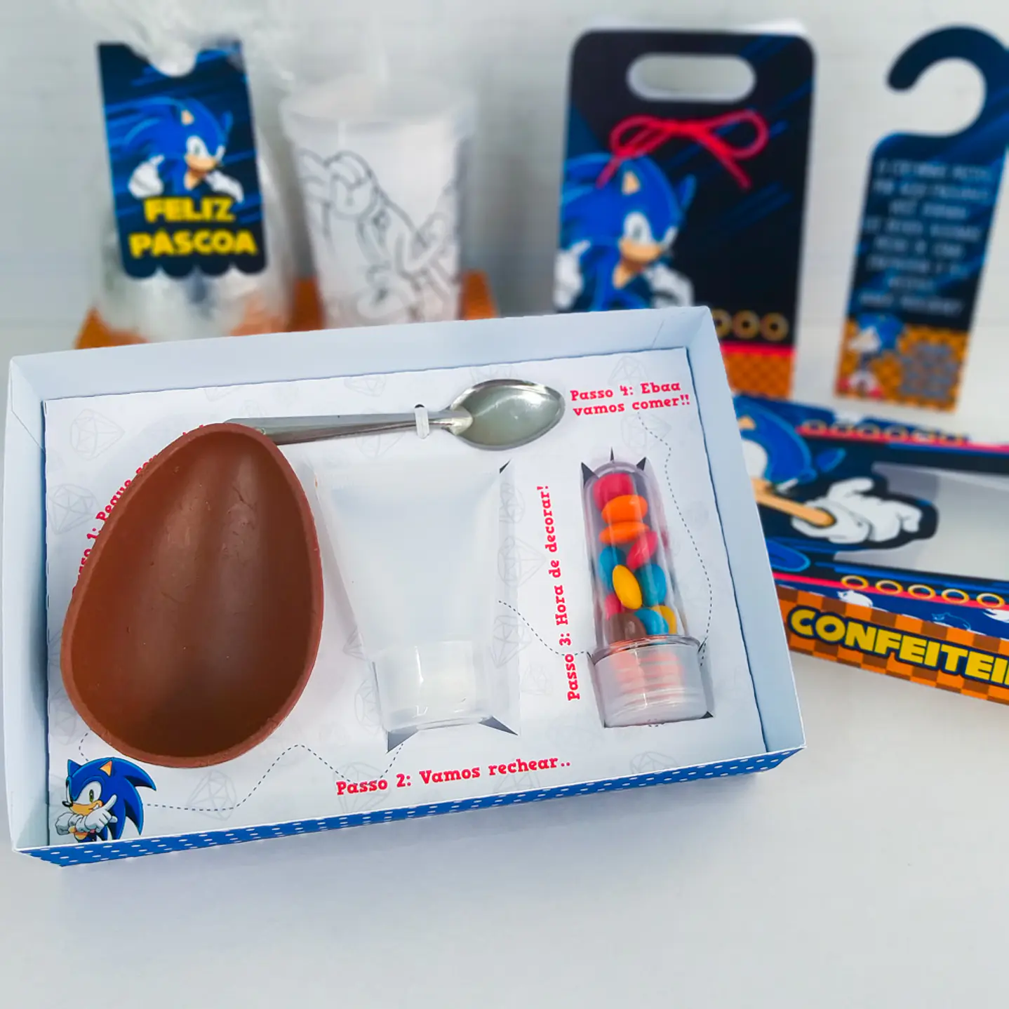 Arquivo de Corte Páscoa Sonic Caixas e Caça aos Ovos 5