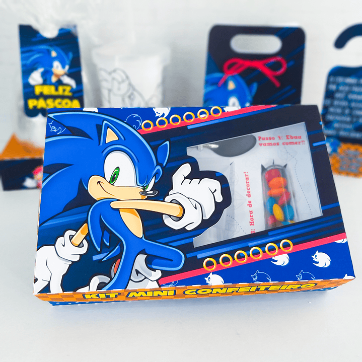 Arquivo de Corte Páscoa Sonic Caixas e Caça aos Ovos 7