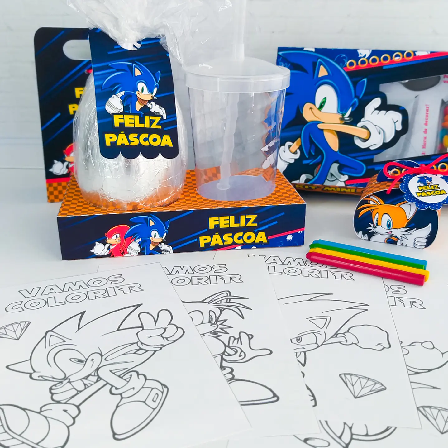 Arquivo de Corte Páscoa Sonic Caixas e Caça aos Ovos 13