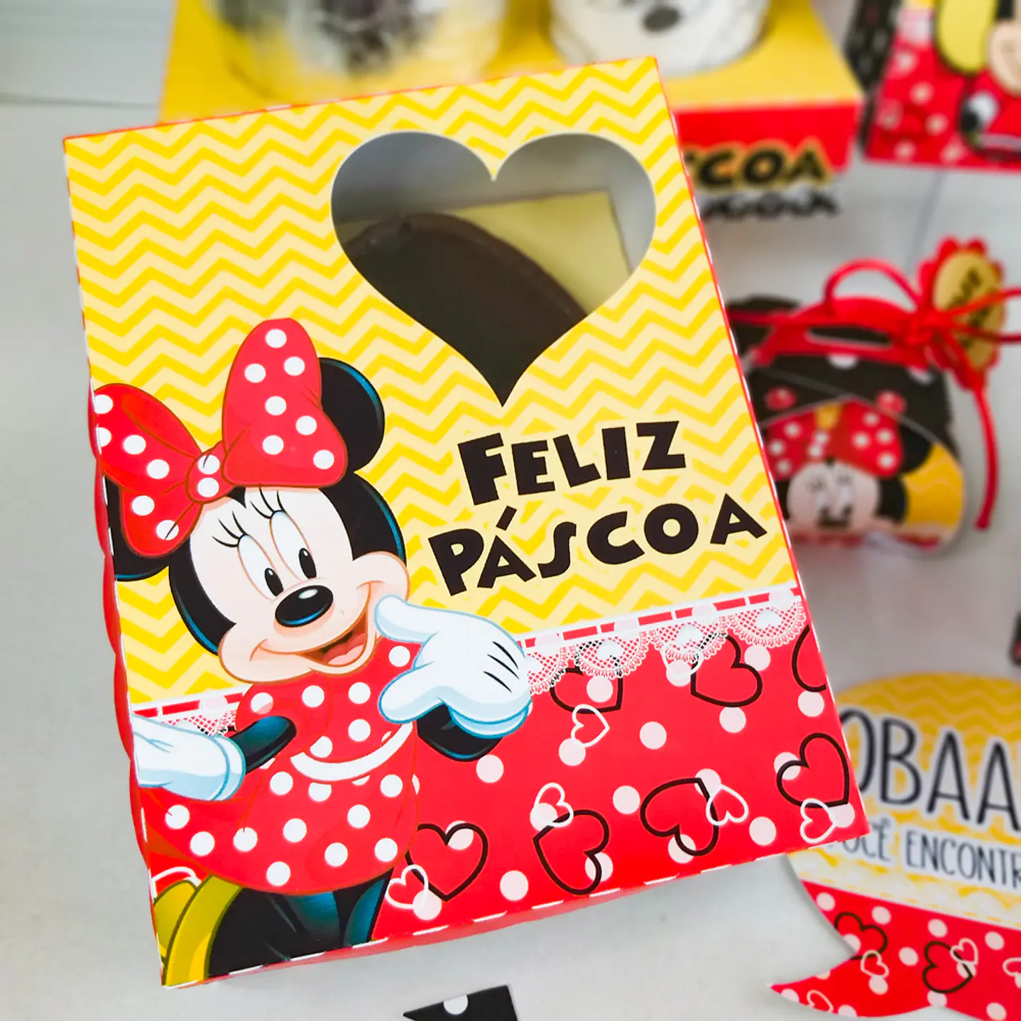 Arquivo de Corte Páscoa Minnie Caixas e Caça aos Ovos 4