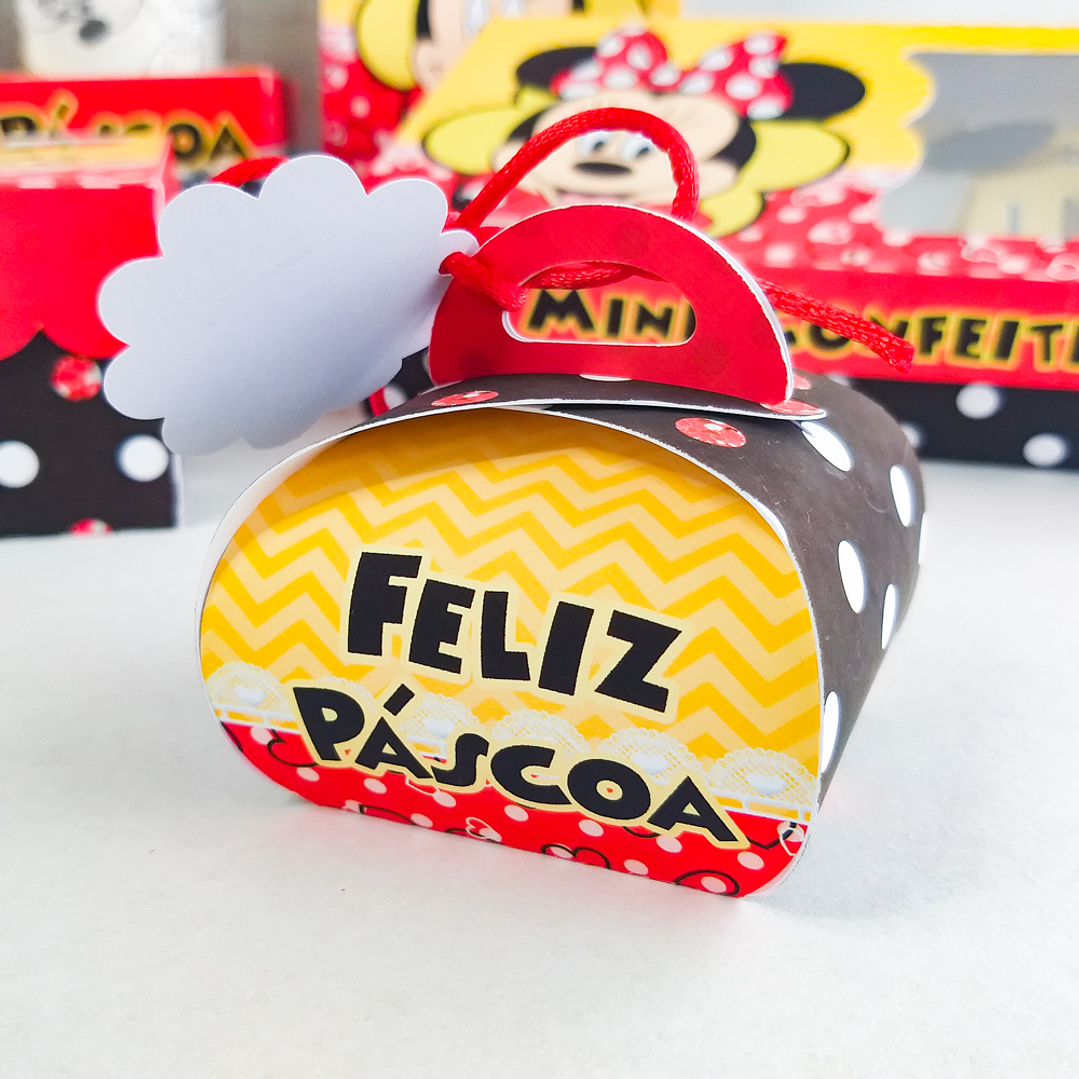 Arquivo de Corte Páscoa Minnie Caixas e Caça aos Ovos 5