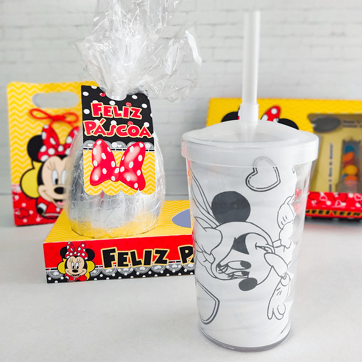 Arquivo de Corte Páscoa Minnie Caixas e Caça aos Ovos 6