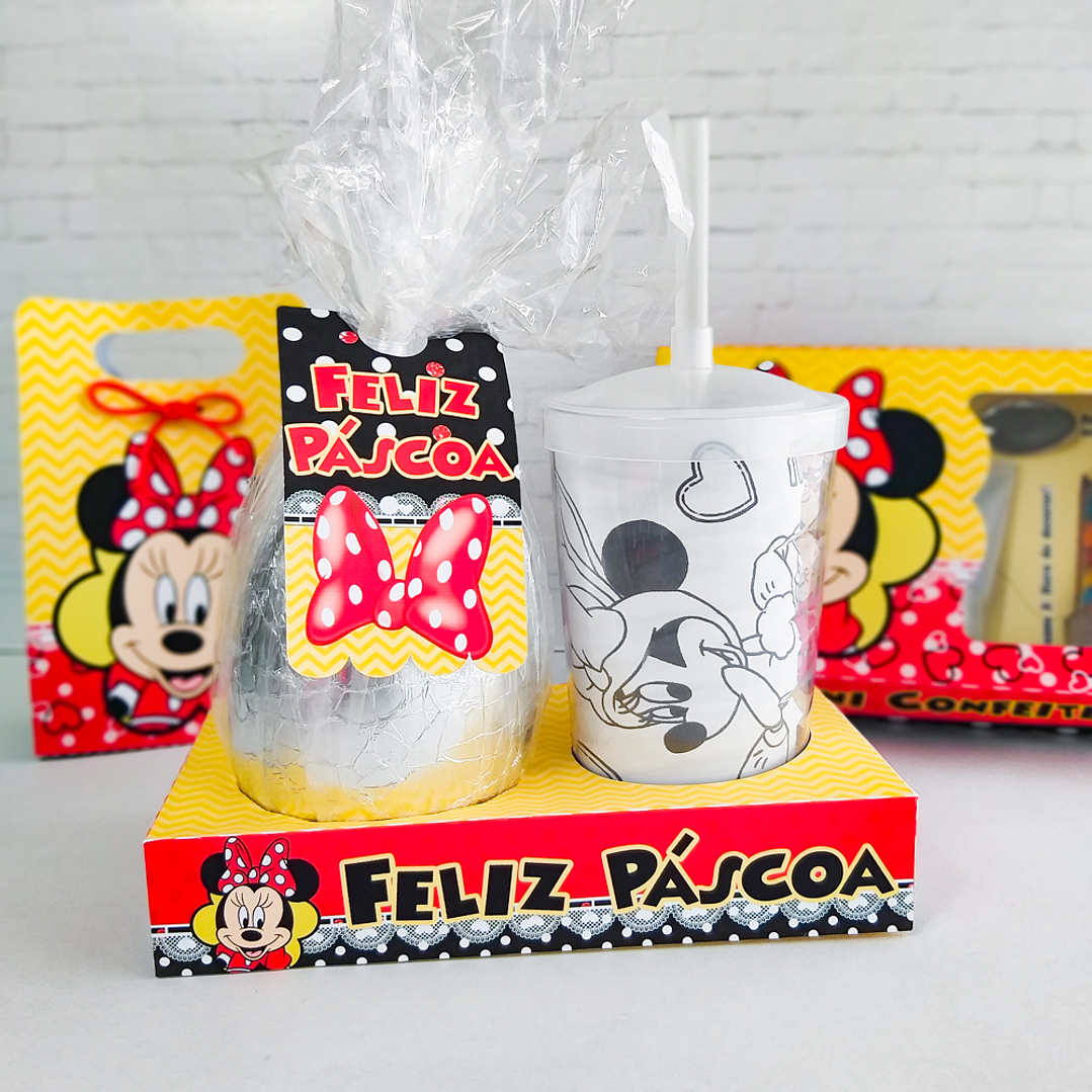 Arquivo de Corte Páscoa Minnie Caixas e Caça aos Ovos 7