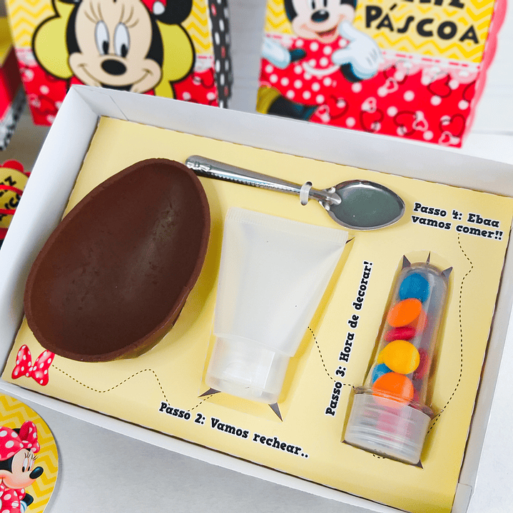 Arquivo de Corte Páscoa Minnie Caixas e Caça aos Ovos 14