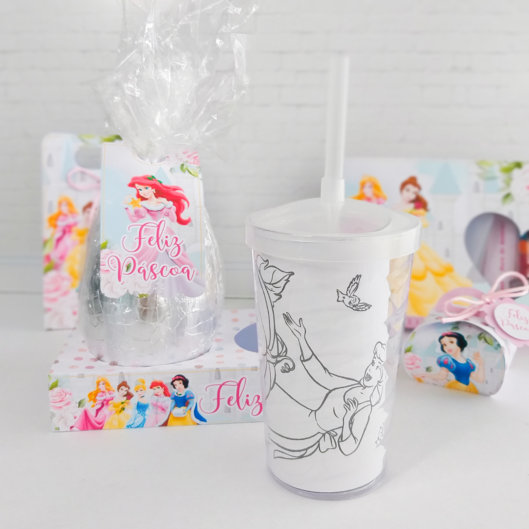 Arquivo de Corte Páscoa Princesas Disney com Caça aos Ovos 5