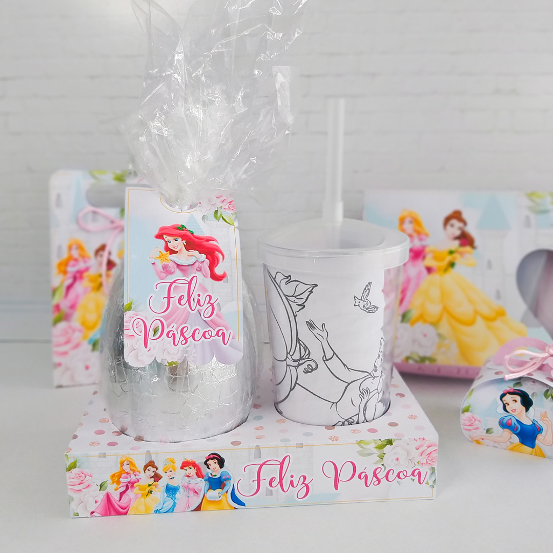 Arquivo de Corte Páscoa Princesas Disney com Caça aos Ovos 8