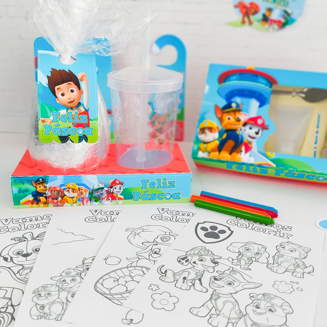 Arquivo de Corte Páscoa Patrulha Canina Caixas e Caça aos Ovos 3