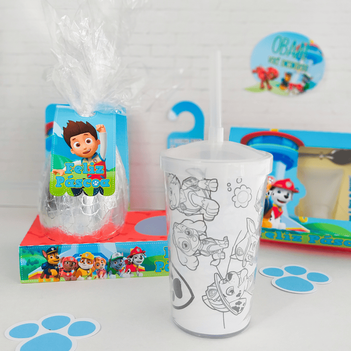 Arquivo de Corte Páscoa Patrulha Canina Caixas e Caça aos Ovos 7