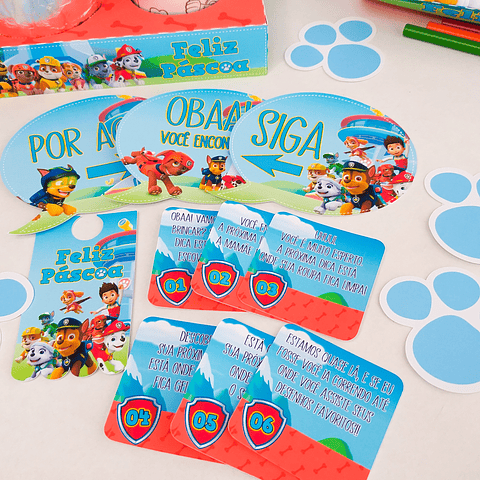 Arquivo de Corte Páscoa Patrulha Canina Caixas e Caça aos Ovos