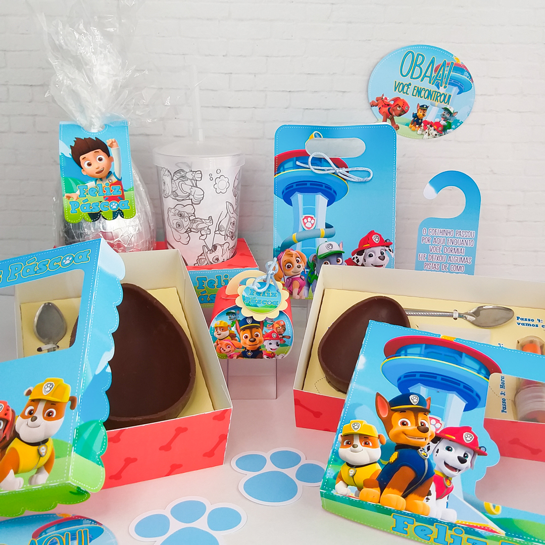 Arquivo de Corte Páscoa Patrulha Canina Caixas e Caça aos Ovos 1