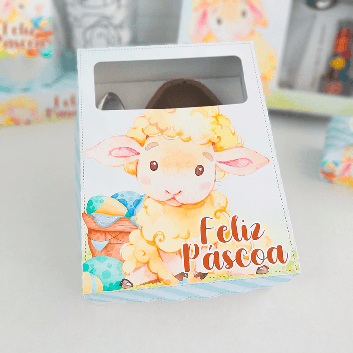 Arquivo de Corte Páscoa Cordeirinho Caixas e Caça aos Ovos 11