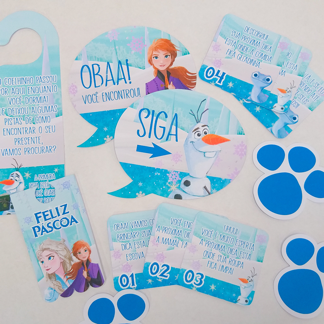 Arquivo de Corte Páscoa Frozen Caixas e Caça aos Ovos 2