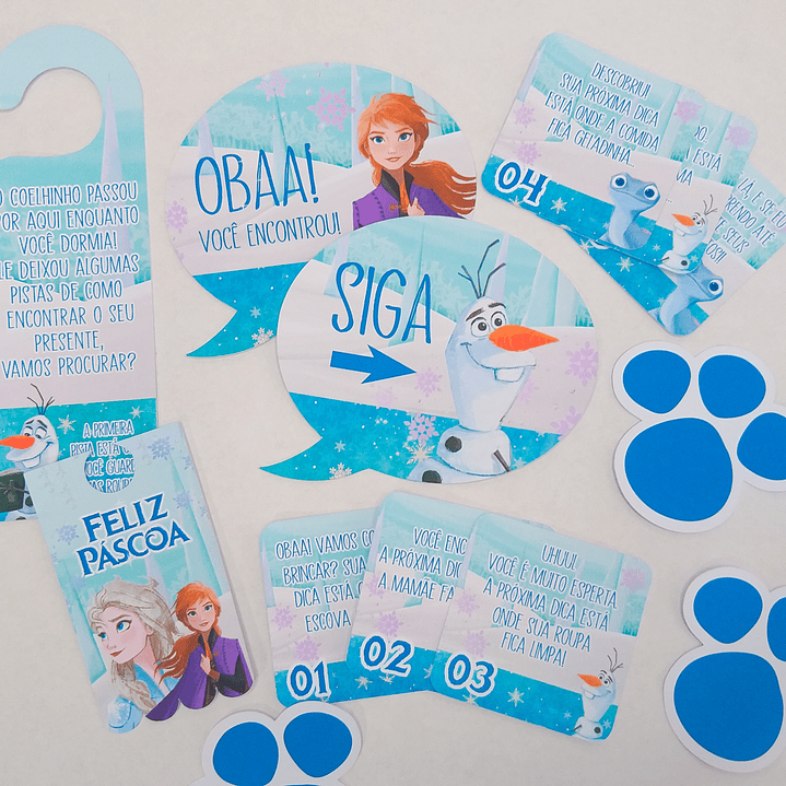 Arquivo de Corte Páscoa Frozen Caixas e Caça aos Ovos 2