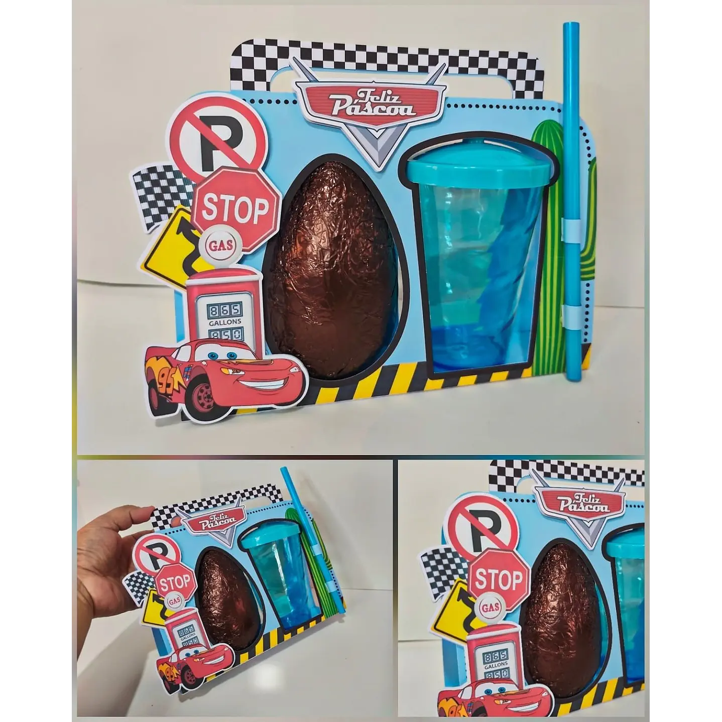 Arquivo de Corte Porta Ovo Páscoa e Copo Twister 4 Temas Studio e PDF 3