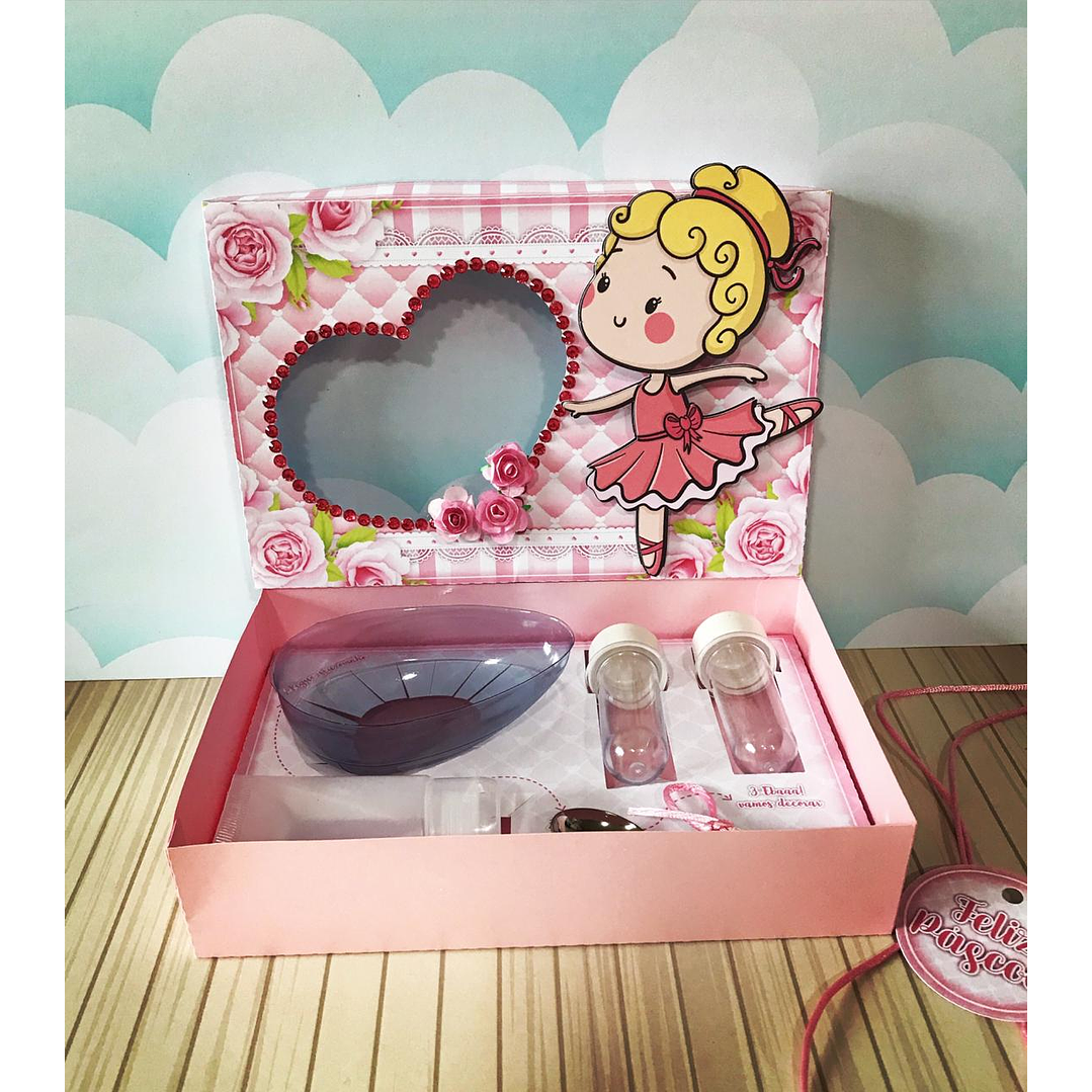 Pack Páscoa 17 Caixas Mini Confeiteiro Menina  5