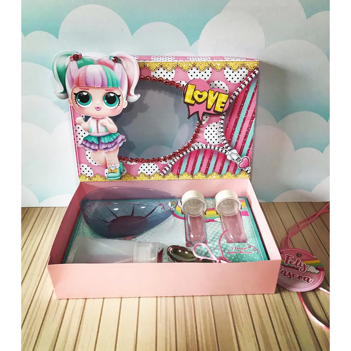 Pack Páscoa 17 Caixas Mini Confeiteiro Menina  8