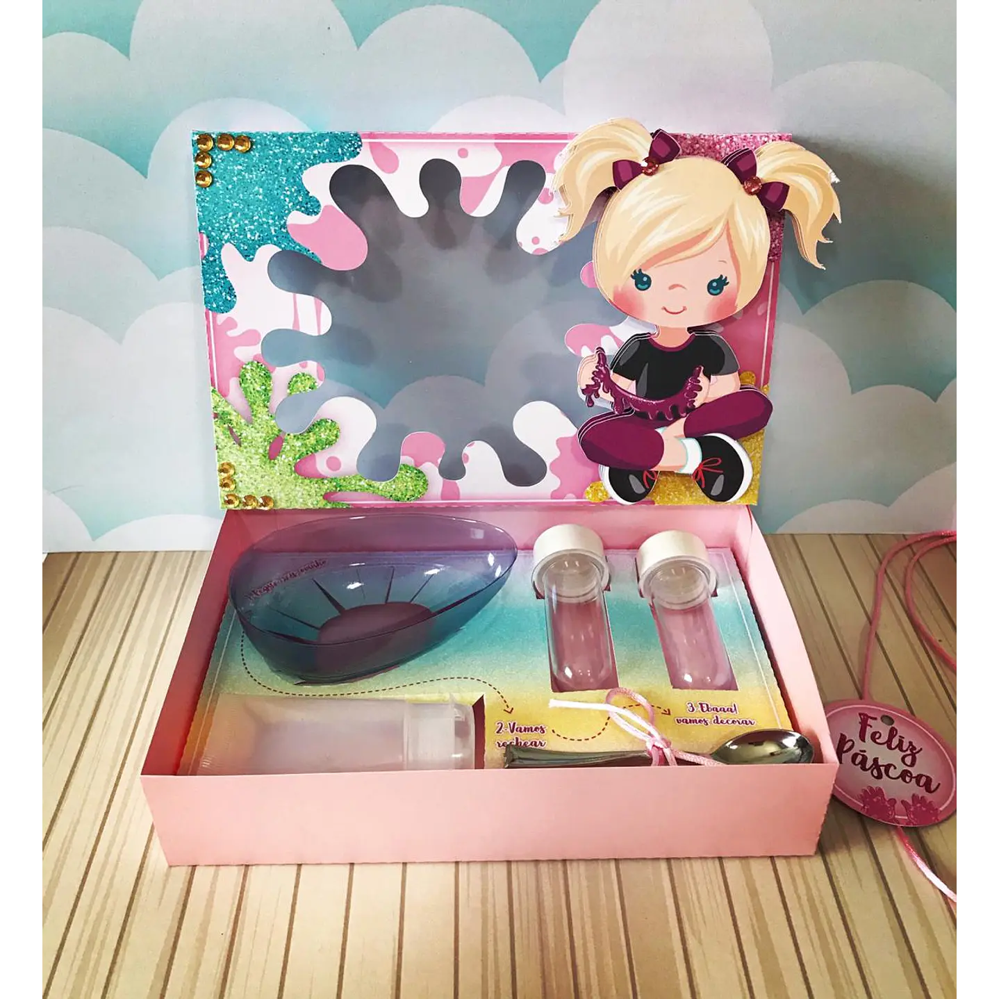 Pack Páscoa 17 Caixas Mini Confeiteiro Menina  45