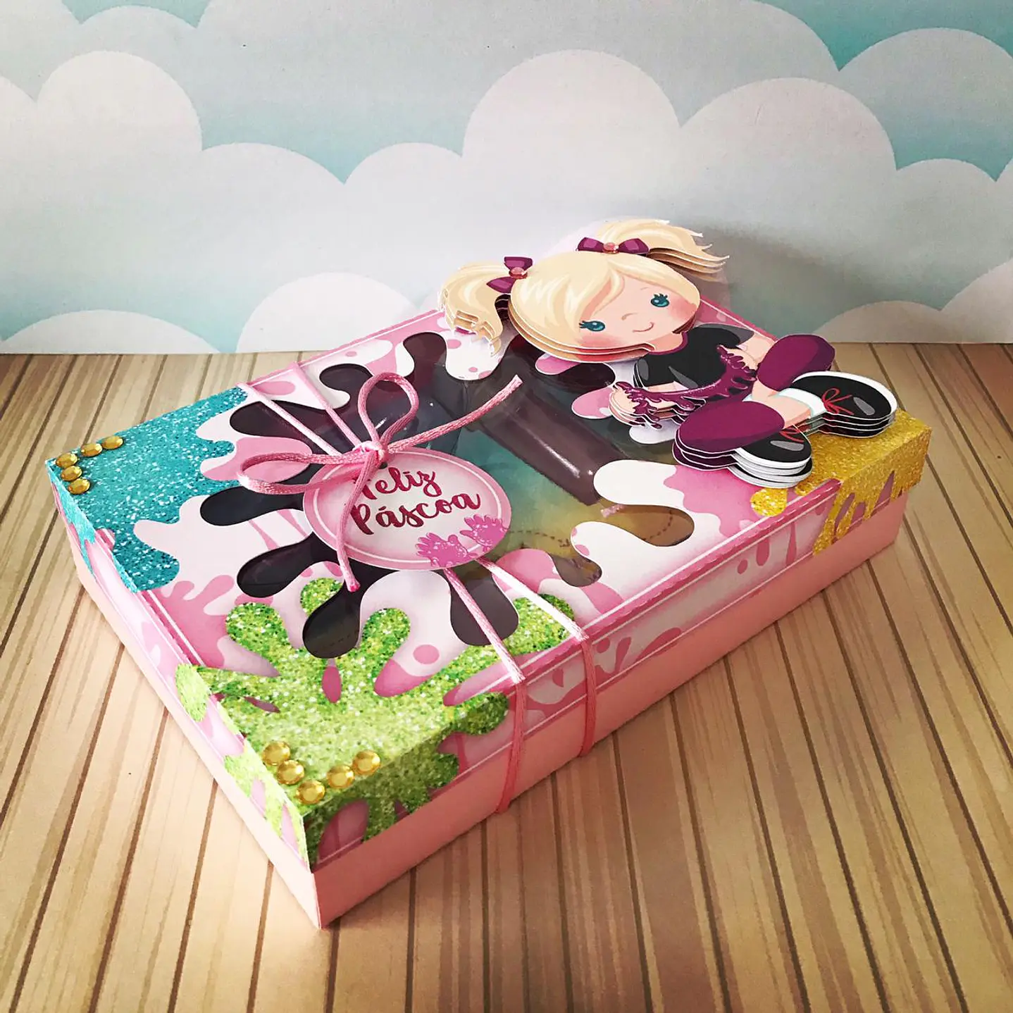 Pack Páscoa 17 Caixas Mini Confeiteiro Menina  46