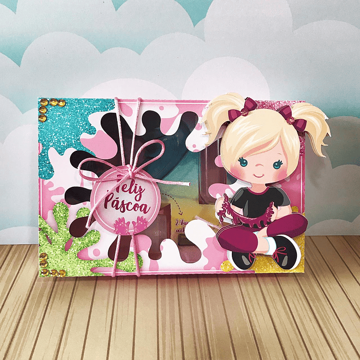 Pack Páscoa 17 Caixas Mini Confeiteiro Menina  52