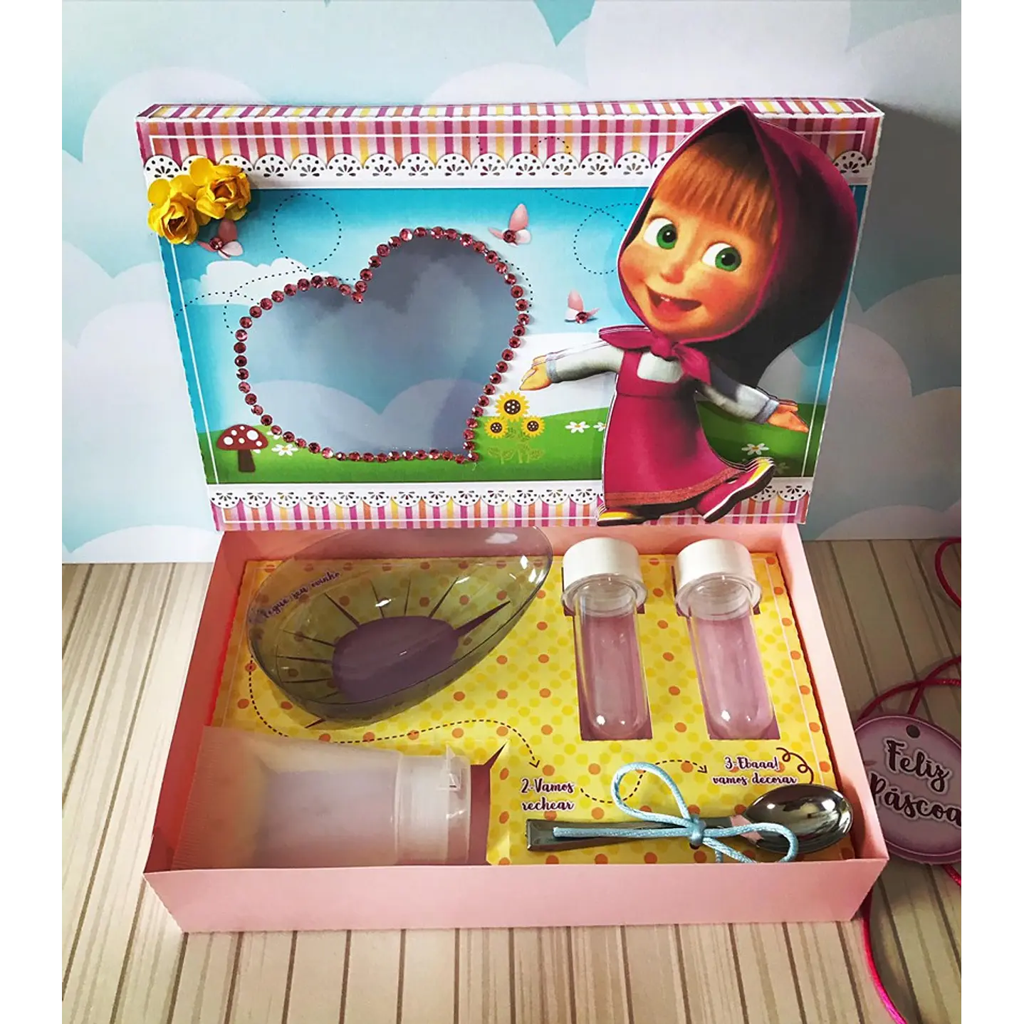 Pack Páscoa 17 Caixas Mini Confeiteiro Menina  50
