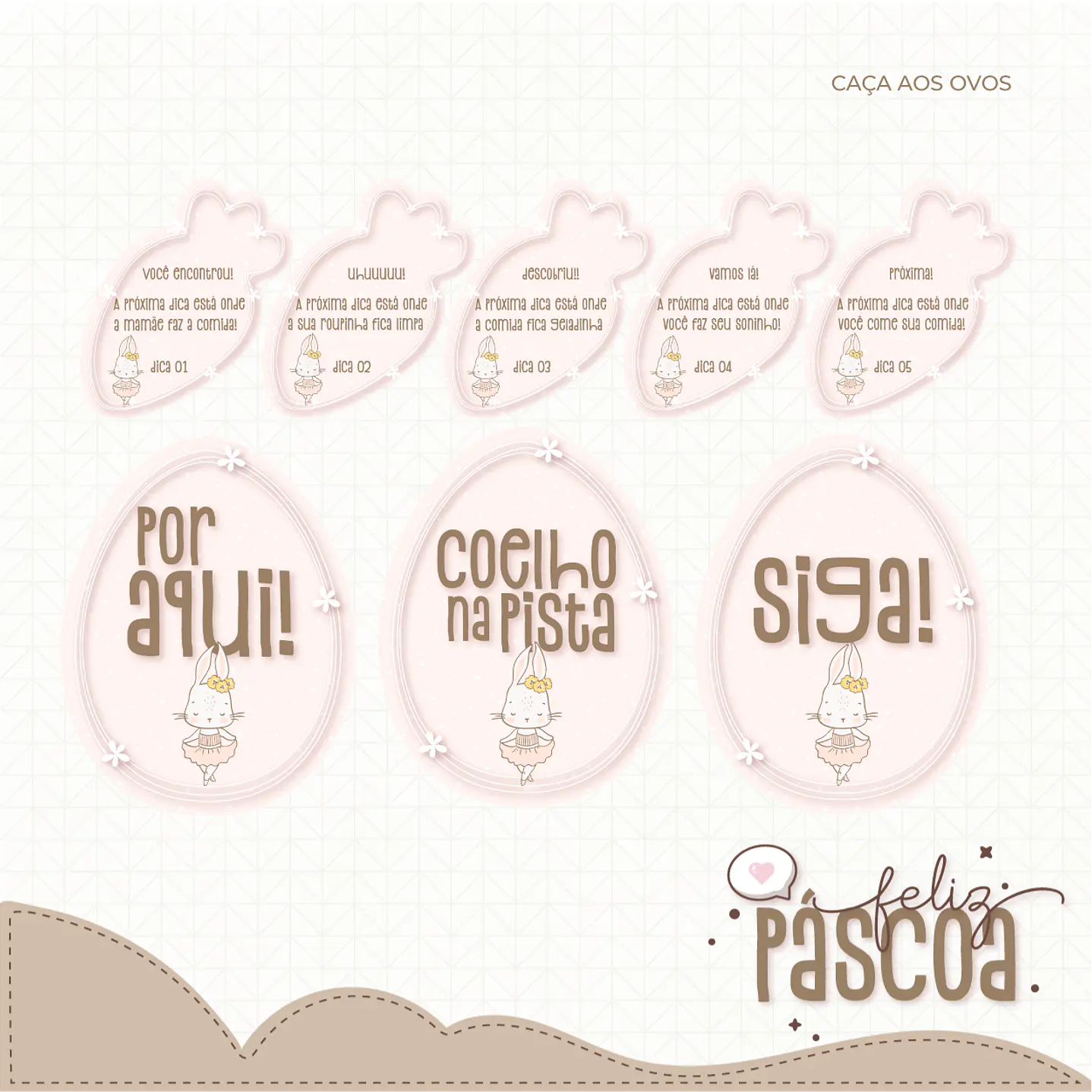 Combo Páscoa Criativa 60 Temas Caça aos Ovos Silhouette Studio 3