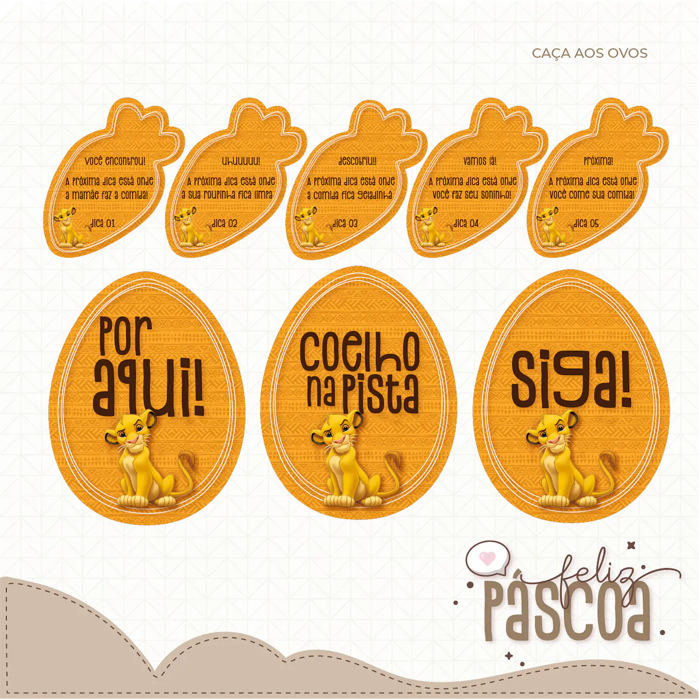 Combo Páscoa Criativa 60 Temas Caça aos Ovos Silhouette Studio 12