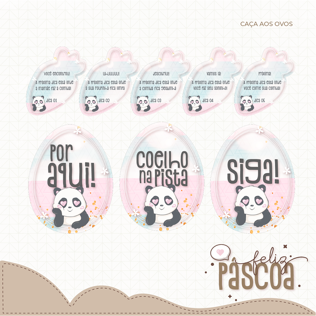 Combo Páscoa Criativa 60 Temas Caça aos Ovos Silhouette Studio 24