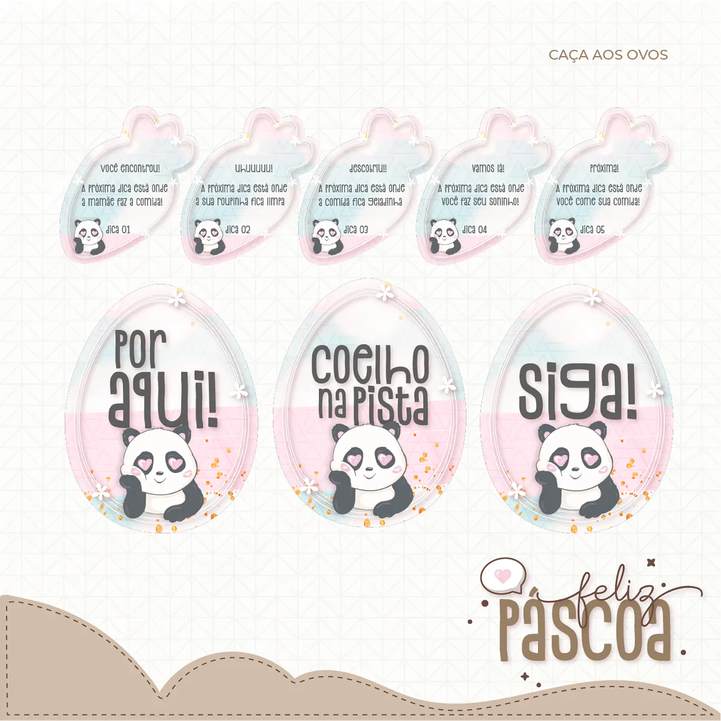 Combo Páscoa Criativa 60 Temas Caça aos Ovos Silhouette Studio 24