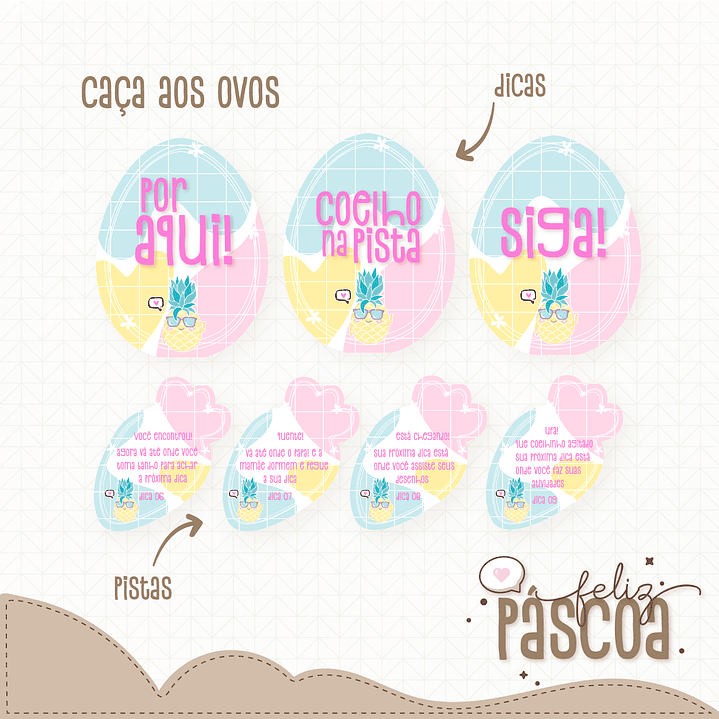 Combo Páscoa Criativa 60 Temas Caça aos Ovos Silhouette Studio 27