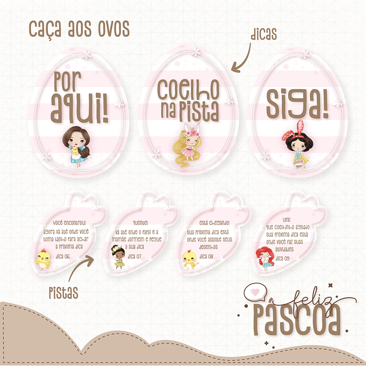 Combo Páscoa Criativa 60 Temas Caça aos Ovos Silhouette Studio 30