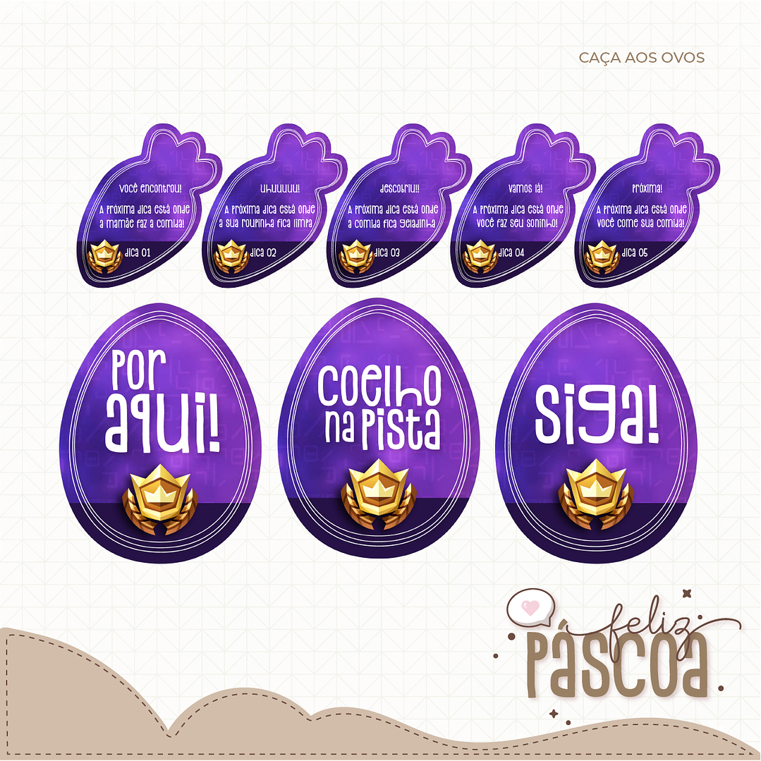 Combo Páscoa Criativa 60 Temas Caça aos Ovos Silhouette Studio 40