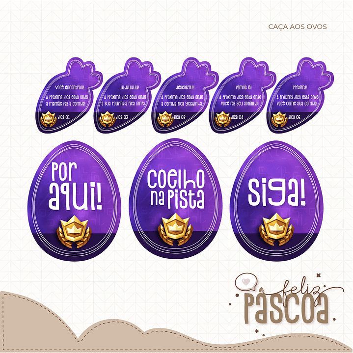 Combo Páscoa Criativa 60 Temas Caça aos Ovos Silhouette Studio 40