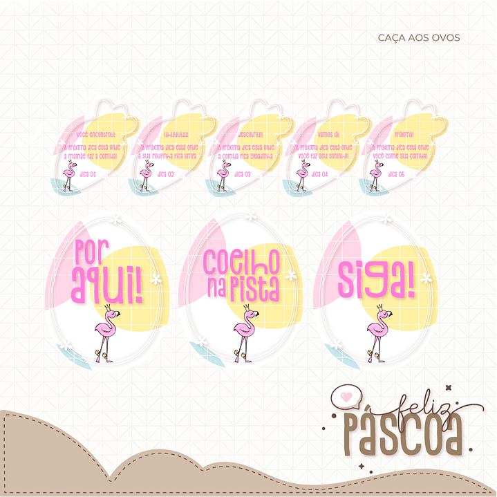 Combo Páscoa Criativa 60 Temas Caça aos Ovos Silhouette Studio 45