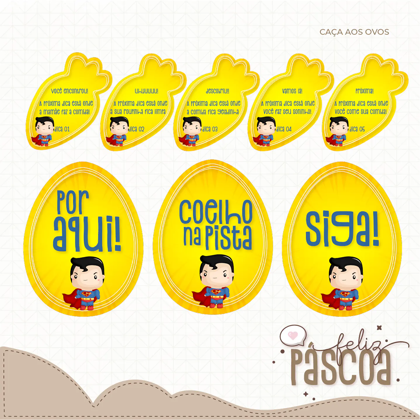 Combo Páscoa Criativa 60 Temas Caça aos Ovos Silhouette Studio 46