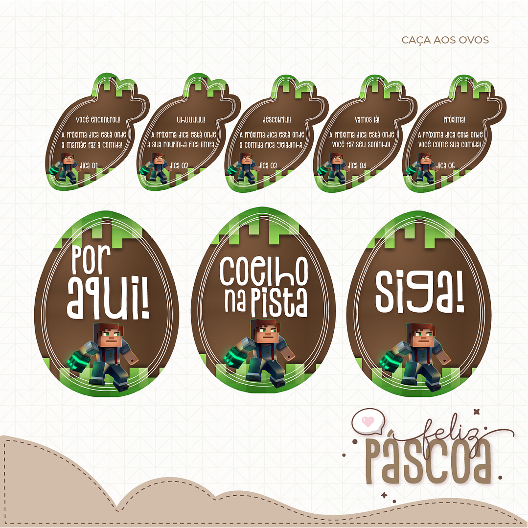 Combo Páscoa Criativa 60 Temas Caça aos Ovos Silhouette Studio 48